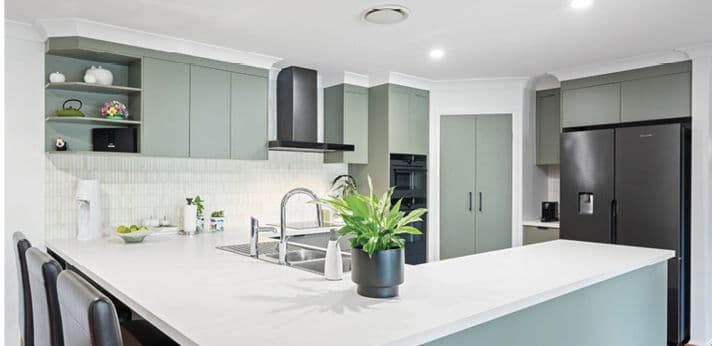 A renovated kitchen